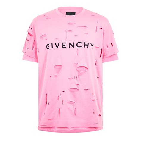 givenchy logo print t shirt|givenchy distressed t shirt.